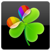 Black chrome Go Launcher theme icon