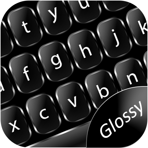 Glossy Black Keyboard Theme icon