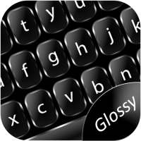 Glossy Black Keyboard Theme on 9Apps