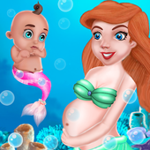 Mermaid Princess Pregnancy Check Up icon