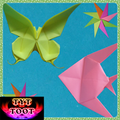 Origami art icon