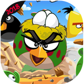 Birds jump angry candy icon