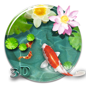 Fancy 3D koi fish theme icon