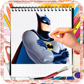 How To Draw Batman Step By Step icon