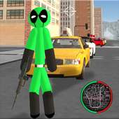 Green Pool Stickman Rope Hero