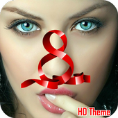 Launcher- Hot Girl Tema icon