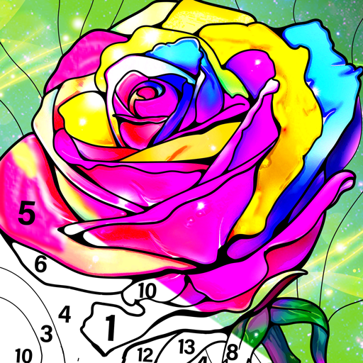 Color by number - color by number for adults icon