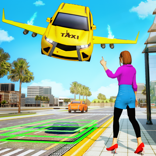 Flying Car Transport: Taxi Driving Games icon