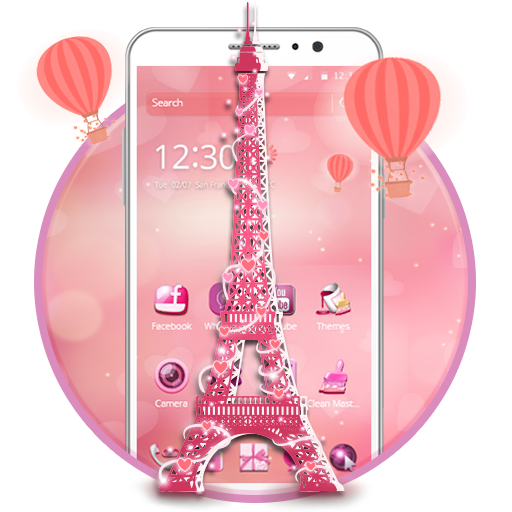Pink Paris Animated Theme icon