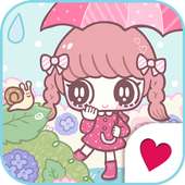 Cute wallpaper★Rainy girl on 9Apps