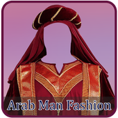 Arab Man Fashion Photo Suit icon