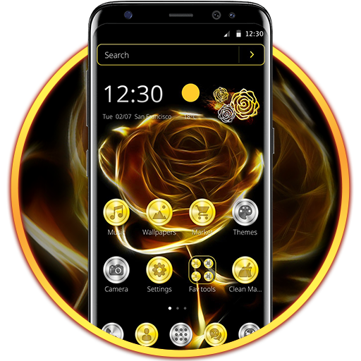 Gold Rose Luxurious Theme icon