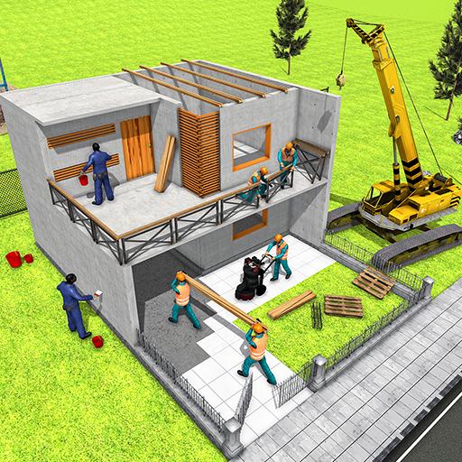 Modern Home Design &amp; House Construction Games 3D icon