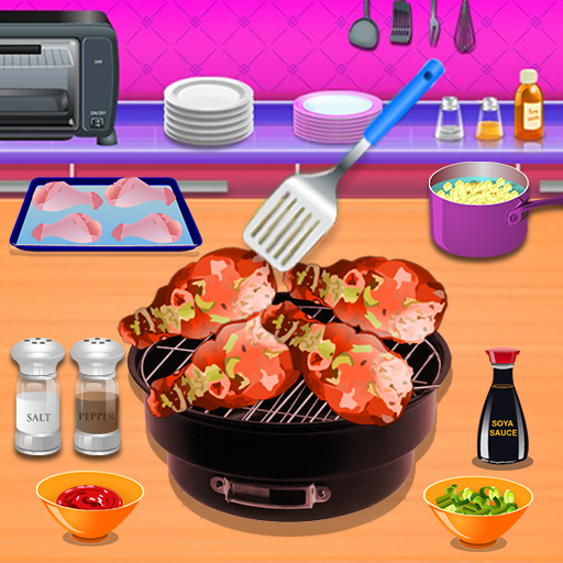 Barbeque Chicken Recipe - Cooking Games иконка