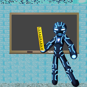 Black Stickman Iron Math teacher Mafia Gangstar icon