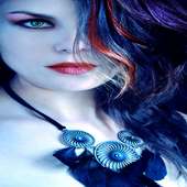 Blue Eyes Beauty LWP on 9Apps