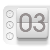 Flip Clock 3D UCCW Skin icon