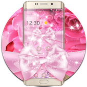 Tema Pink Rose Shining Flower icon