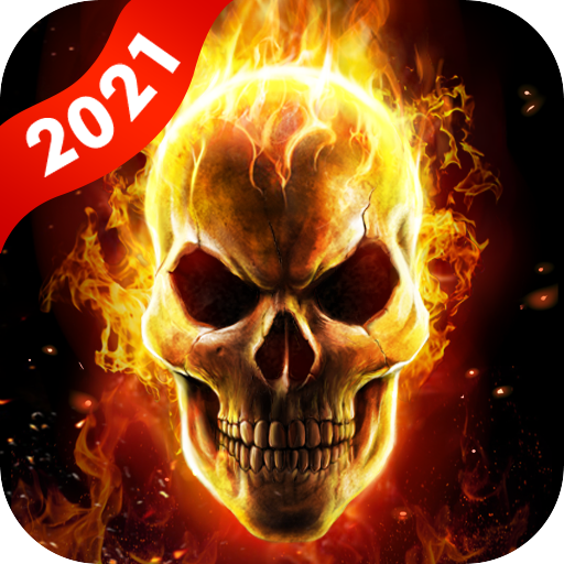 Flame Skull Live Wallpaper icon