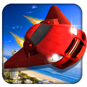 Flying Car Air Racing Stunt 3D icon
