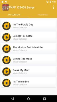 FNAF 123456 Songs Full screenshot 2