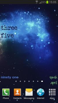 Text Clock Live Wallpaper screenshot 3