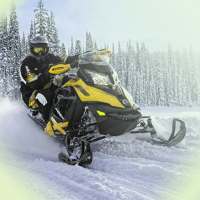 Snowmobile racing. New winter season has begun!