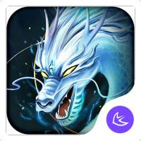 Divine Cool White Dragon-APUS Launcher theme