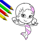 Bubble Guppies Coloring book Drawing Game icon