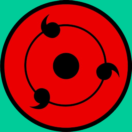 How to draw Sharingan Eyes icon