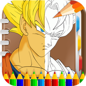 Super Saiyan Dragon Ball Goku Kids Coloring Book icon