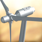 Wind Energy 3D icon