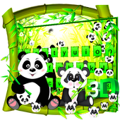 3D Cute Panda Gravity Keyboard Theme 🐼💖 icon