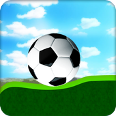 soccer ball climbing game icon