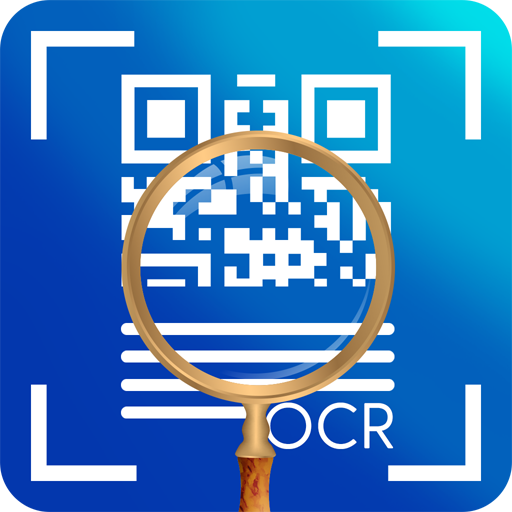 Magnifying glass with light icon