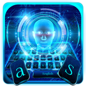 Tema del teclado del rostro humano icon