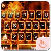 Burning Fire Keyboard Theme on 9Apps