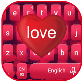 Red Love Keyboard Theme icon