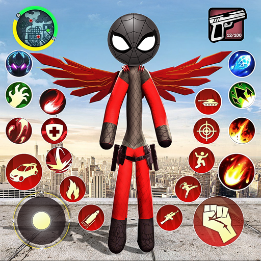 Grand Stickman Miami Rope hero icon