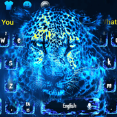 Blue Leopard Keyboard Theme icon
