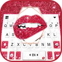 Tema Keyboard Red Hot Lips