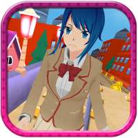 Anime Girl Subway Train Run