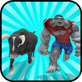 Multi Monster Bull Hero VS Super Villains icon