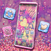 Bling Love Heart Launcher Theme icon
