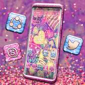 Bling Love Heart Launcher Theme on 9Apps