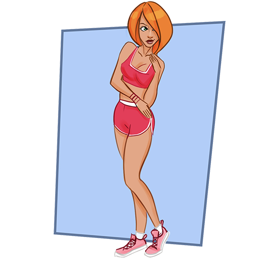 Learn to draw a sexy girl icon