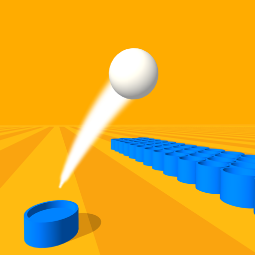 Basket throw: cup pong ball game. Toss &amp; dunk it! icon