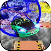 ikon nitro mobil gt balap atas aksi