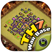 Base Maps War COC TH7 icon