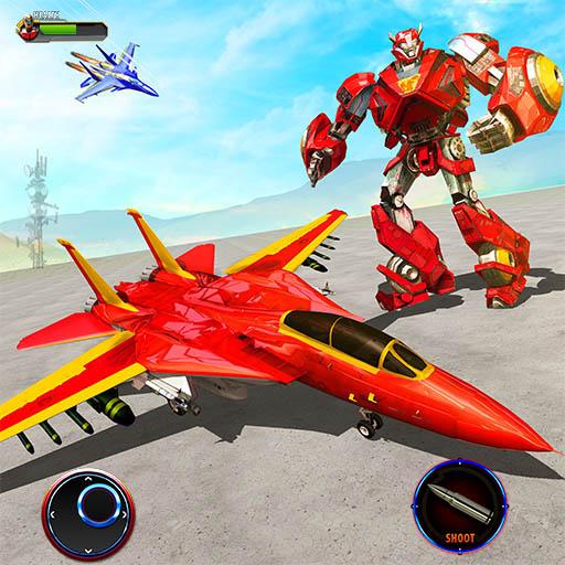 Air Jet Robot Transform Robot Shooting Games icon